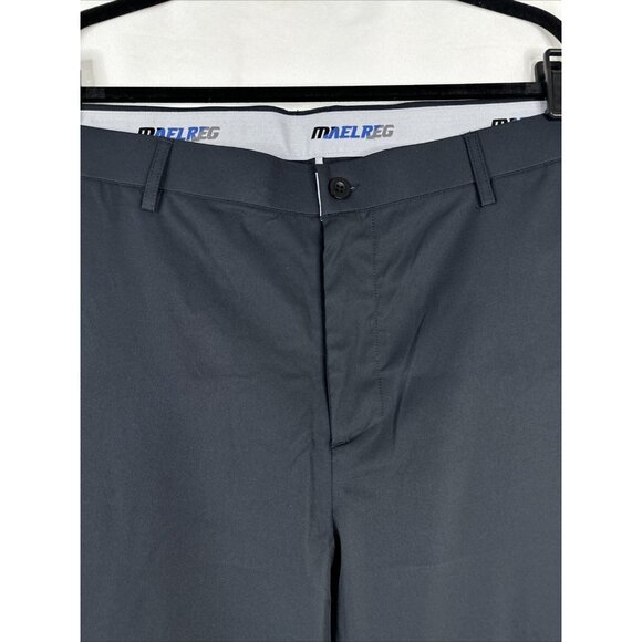 MAELREG Performance Proflex Golf Pants Mens Size 42 x 32 Black UPF 30 Stretch - Picture 7 of 16